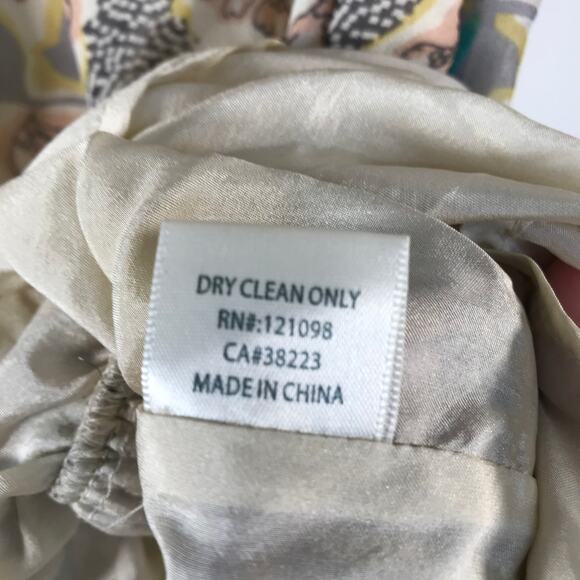 Gypsy 05 • Silk Strapless Floral Dress XS - Picture 5 of 9